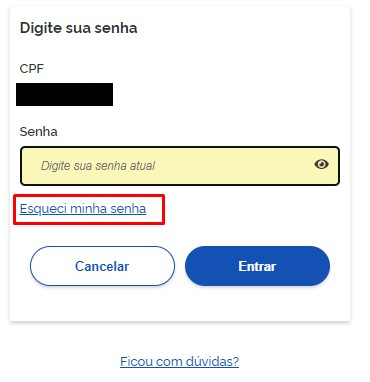 Esqueci minha senha Meu INSS