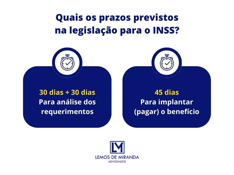 Requerimento em análise: Quais os prazos previstos na legislação para o INSS?