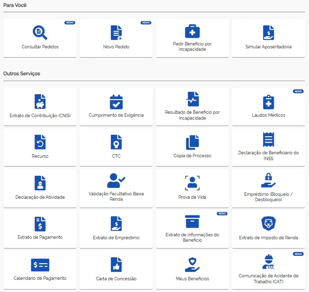 Serviços Meu INSS
